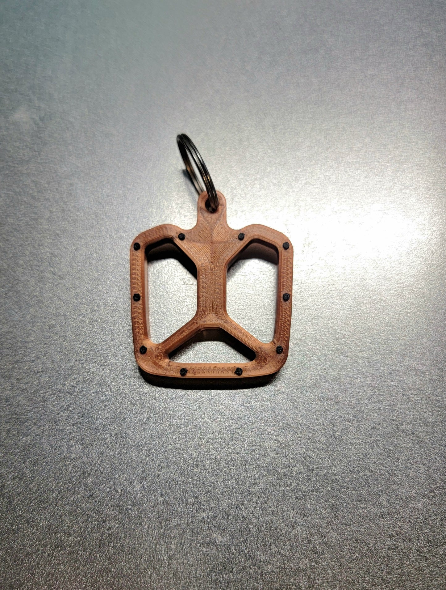 Bicycle pedal keychain