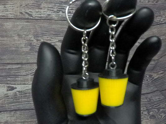 Air Filter keychain - Short - Round or Oval