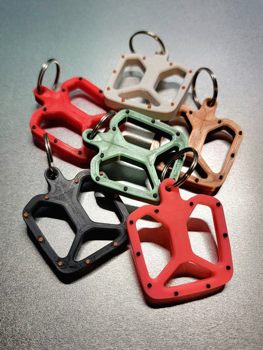 Bicycle pedal keychain
