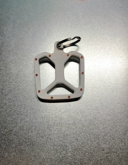 Bicycle pedal keychain